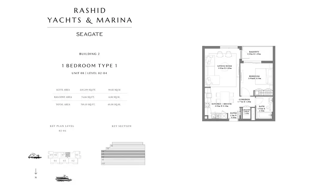 Type 1, Unit 08, Level 02-04 Building 2
